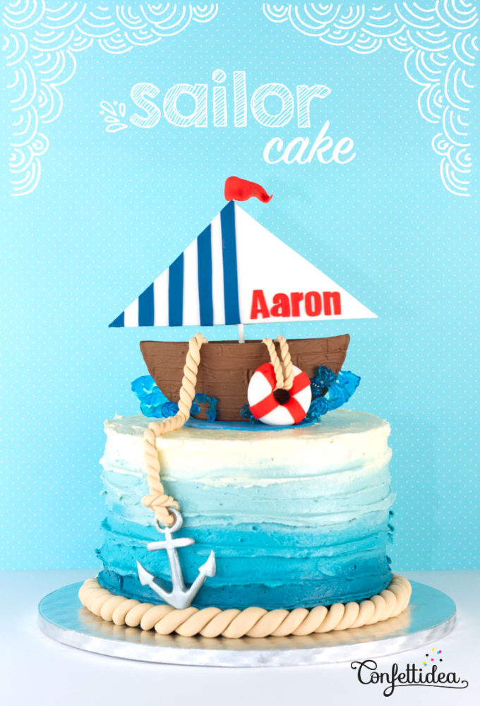 Sailor decorated cake