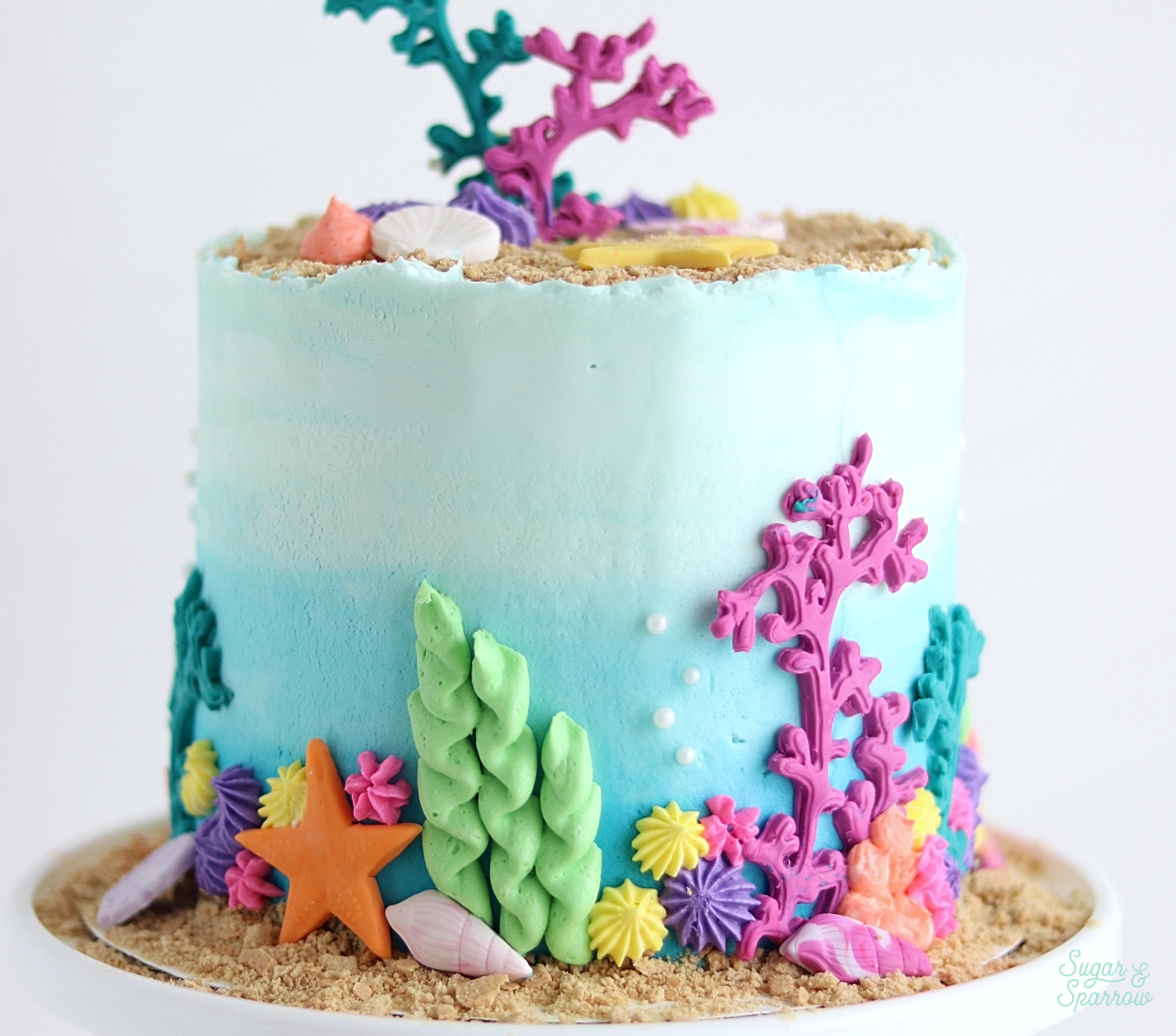 Ocean Decorated Cake