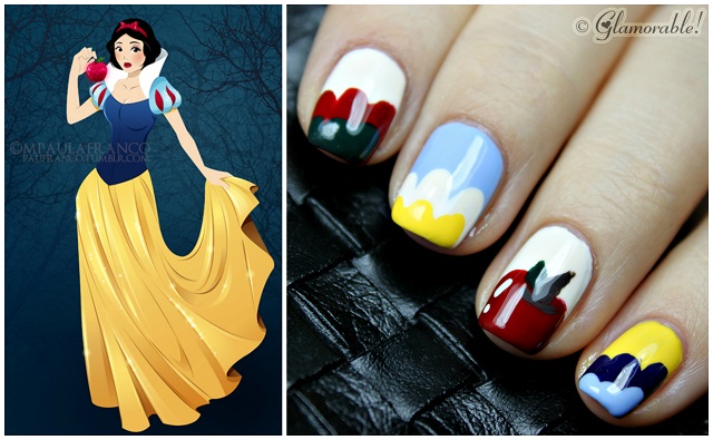 Snow White Decorated Nail