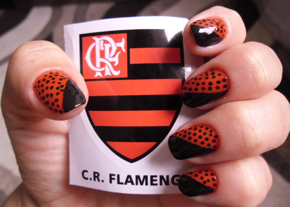 Unha Decorada Flamengo