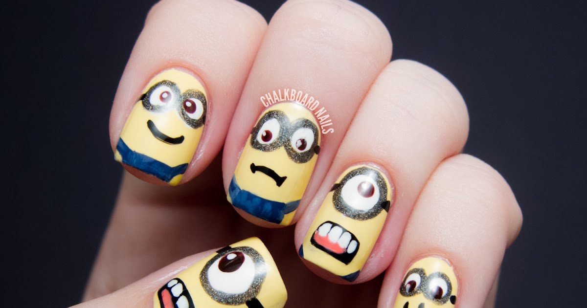 Minions Decorated Nail