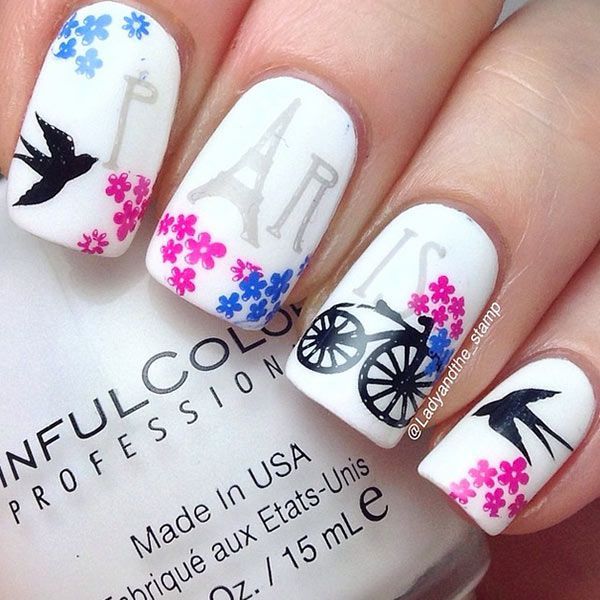 Paris Decorated Nail