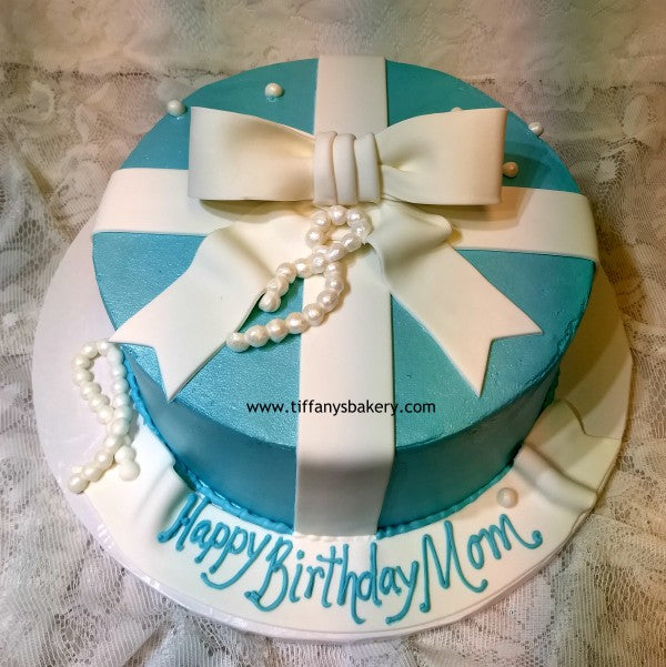 Tiffany Blue Decorated Cake