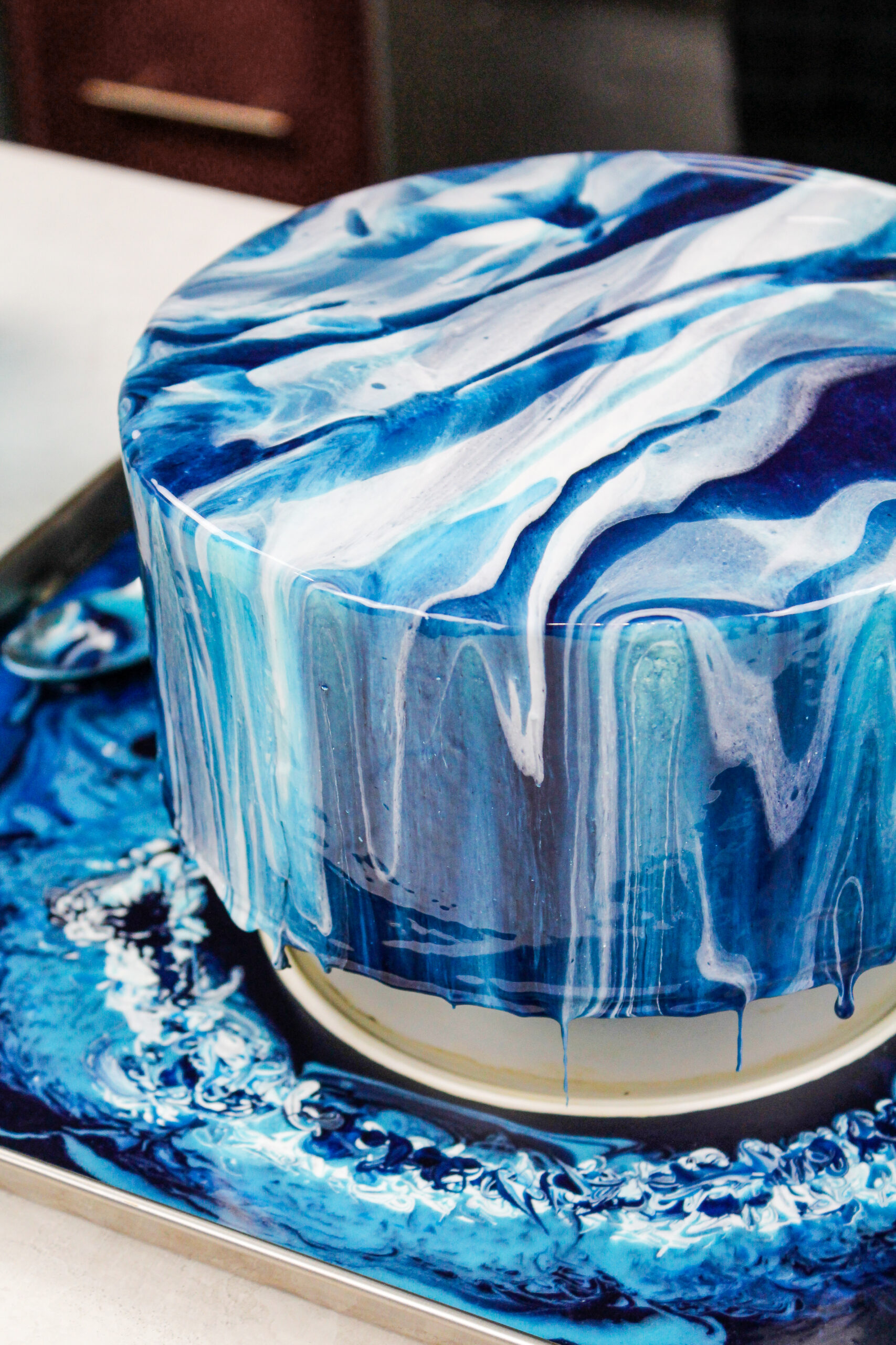 Blue Decorated Cake