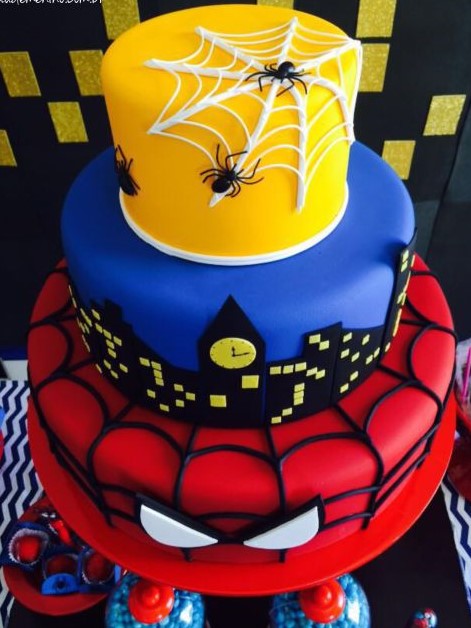 Bolo Decorado Homem Aranha