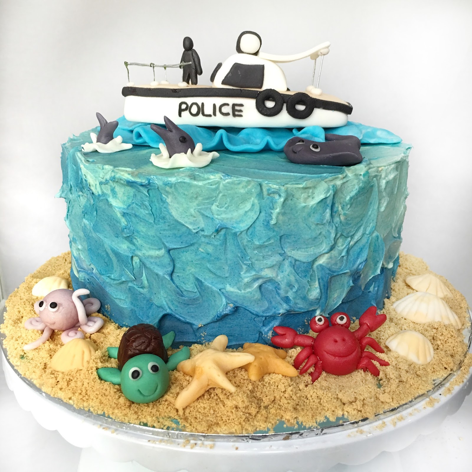 Ocean Decorated Cake