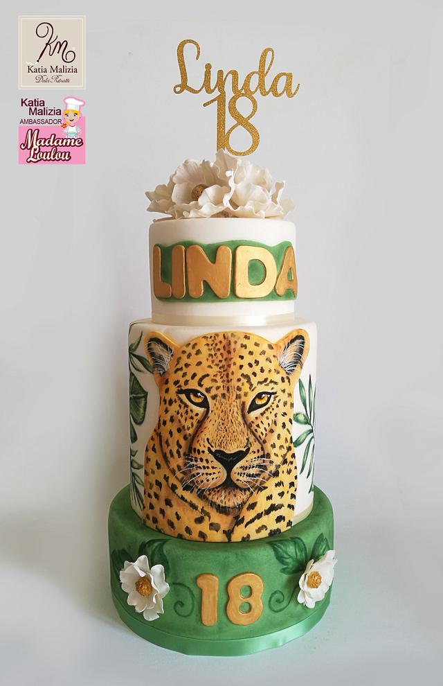 Jaguar Decorated Cake