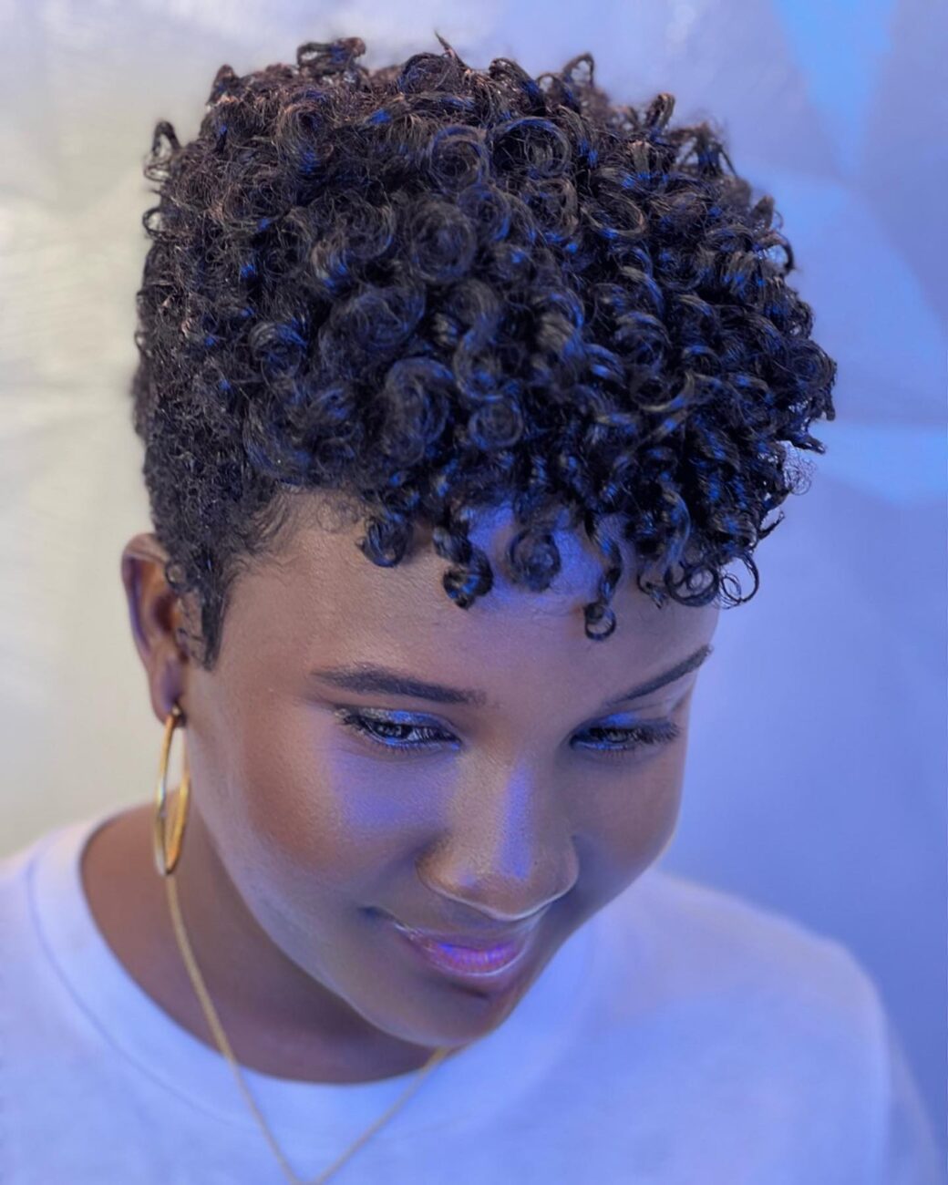 women's short afro hair