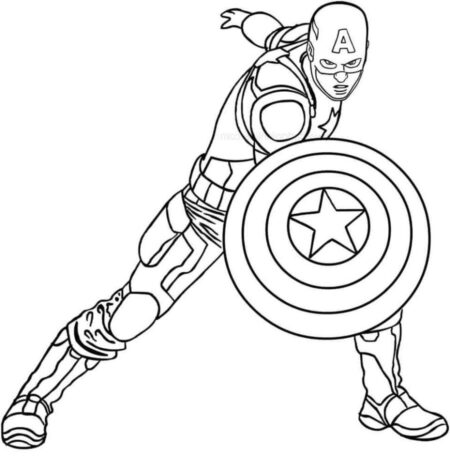 desenho-para-colorir-capitao-america