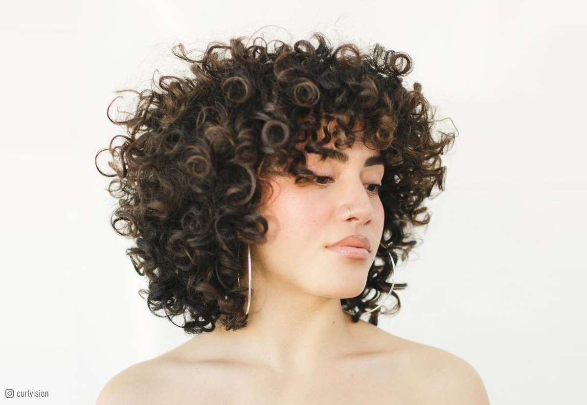 Hairstyle for Short Curly Hair