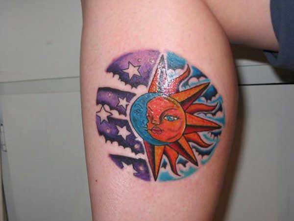 Tatuagem De Sol E Lua