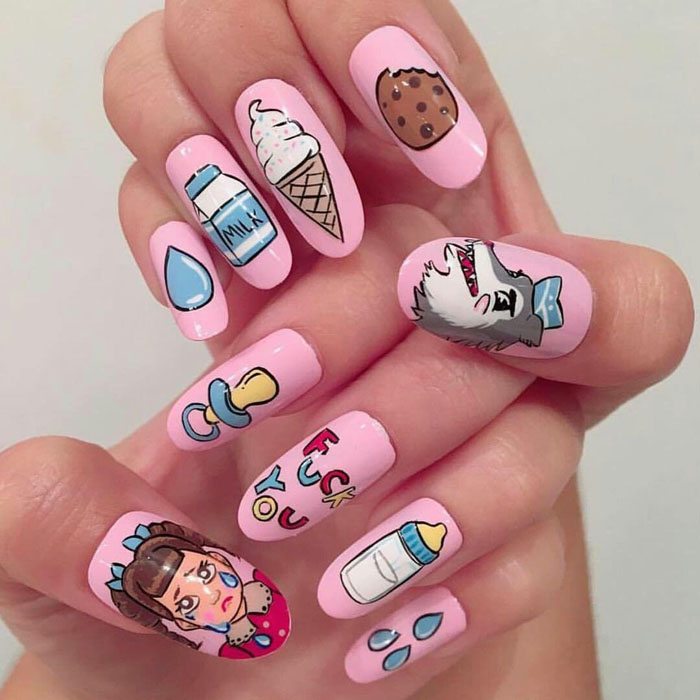 Unhas Decoradas Kawaii