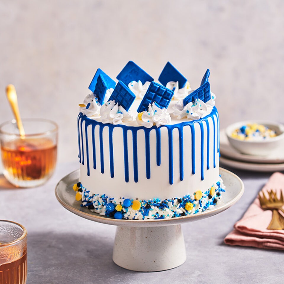 Blue Decorated Cake