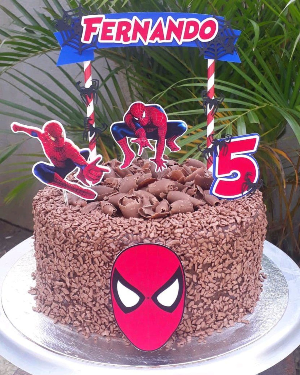 Bolo Decorado Homem Aranha