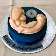 Bodybuilding Decorated Cake