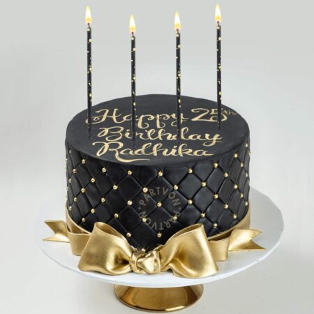 Black Decorated Cake