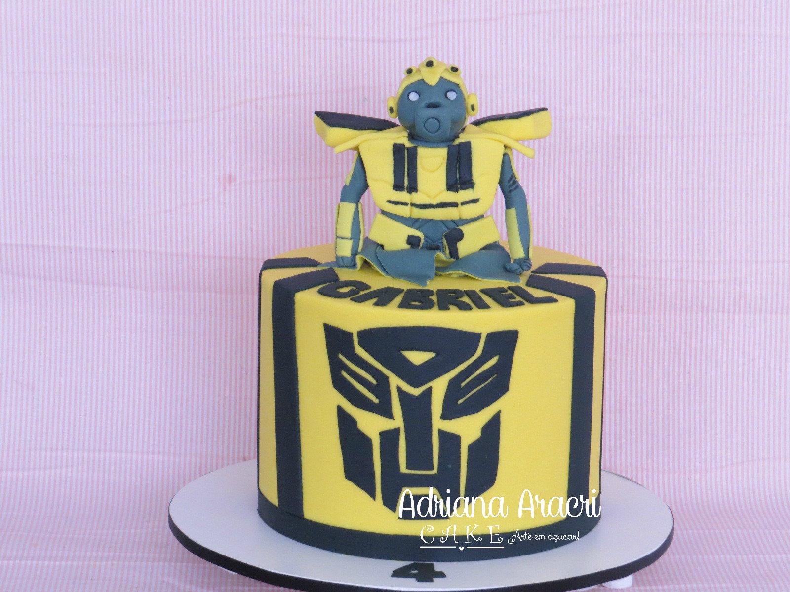 Bolo Decorado Transformers