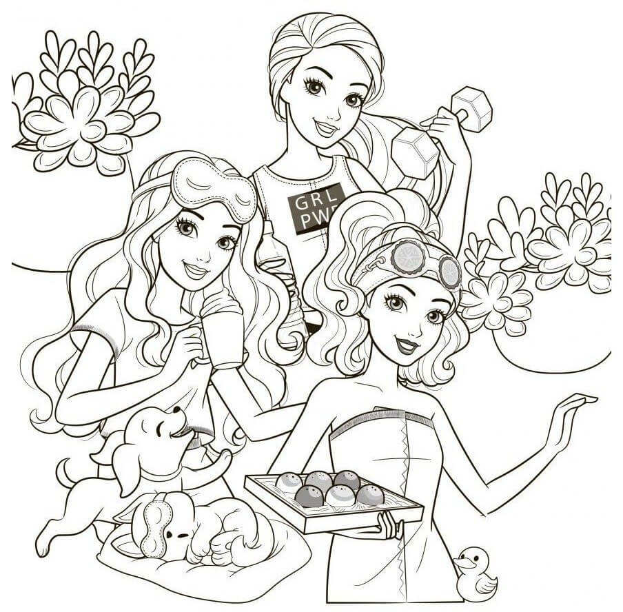 Desenho da Barbie para Colorir