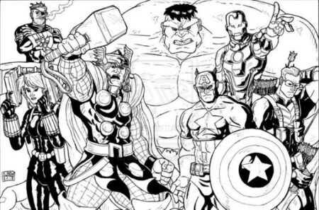 desenho-para-colorir-vingadores