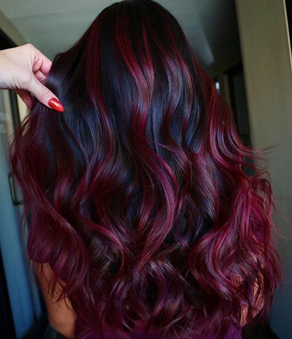 red highlights