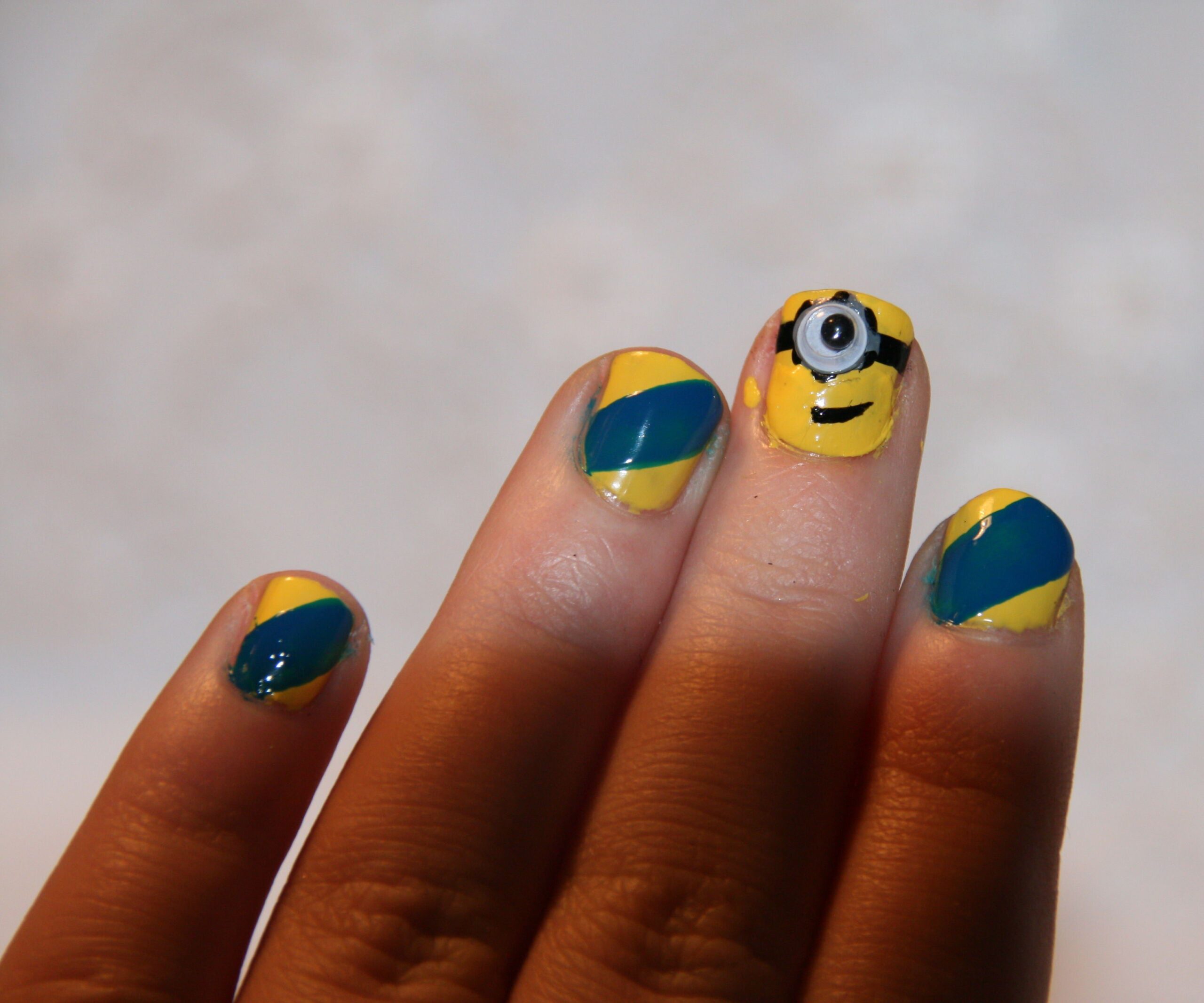 Minions Decorated Nail