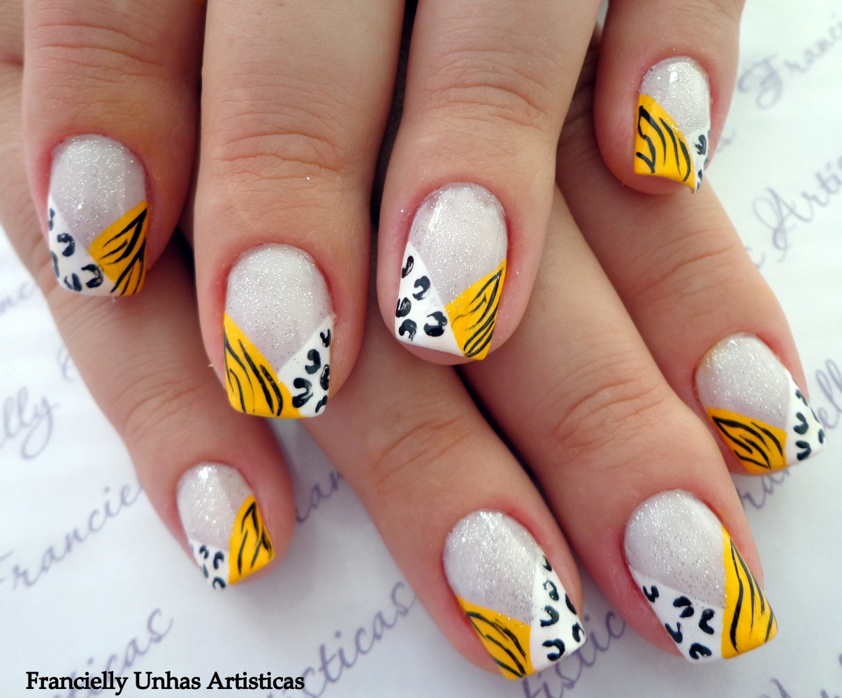 Unhas Decoradas Zebra E Onça