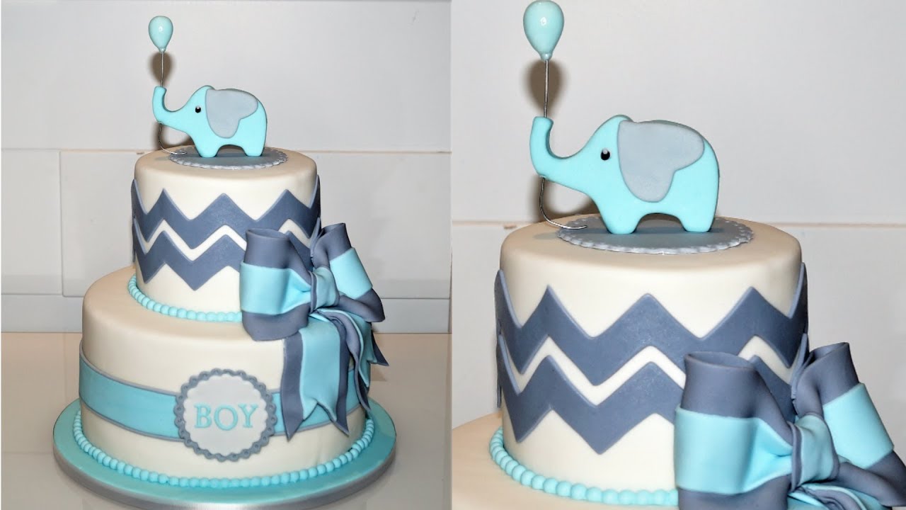 Chevron Decorated Cake