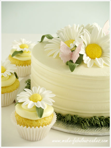 Decorated Cake Daisies