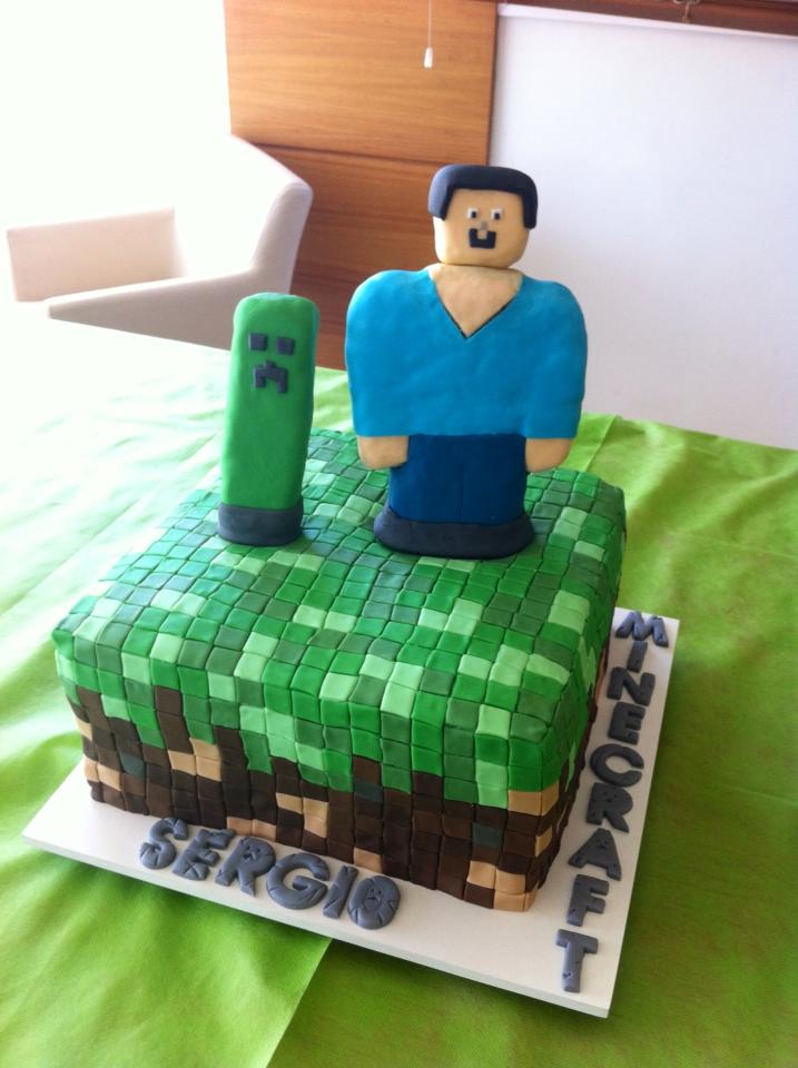 Bolo Decorado Minecraft