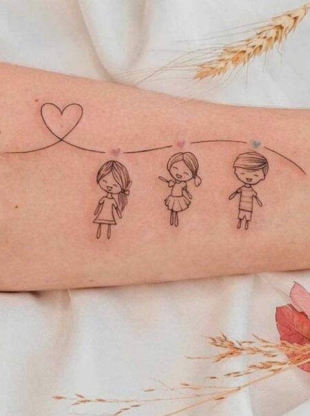 female tattoo children