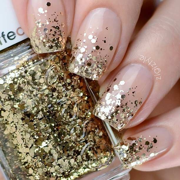 Glitter Decorated Nail