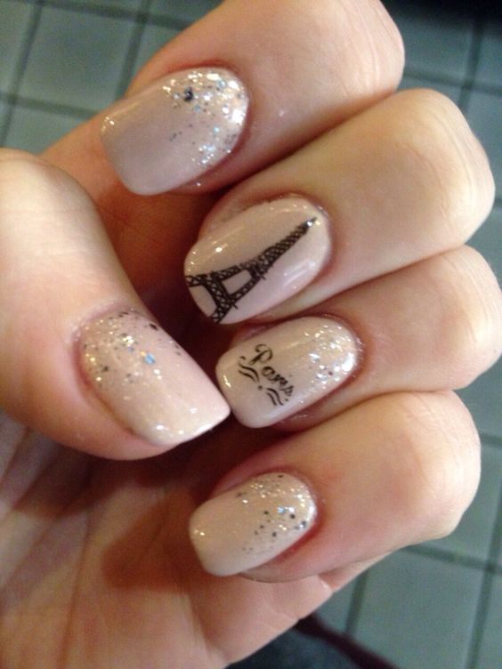 Paris Decorated Nail