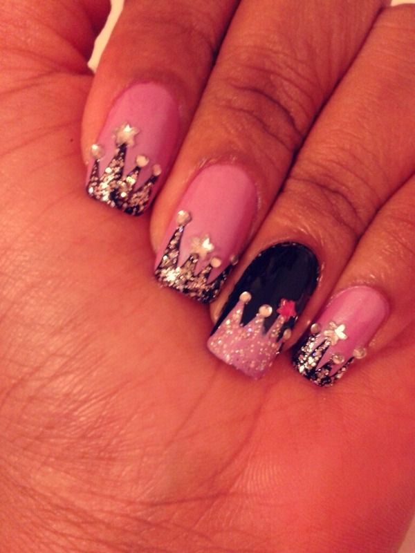 Princess Decorated Nail