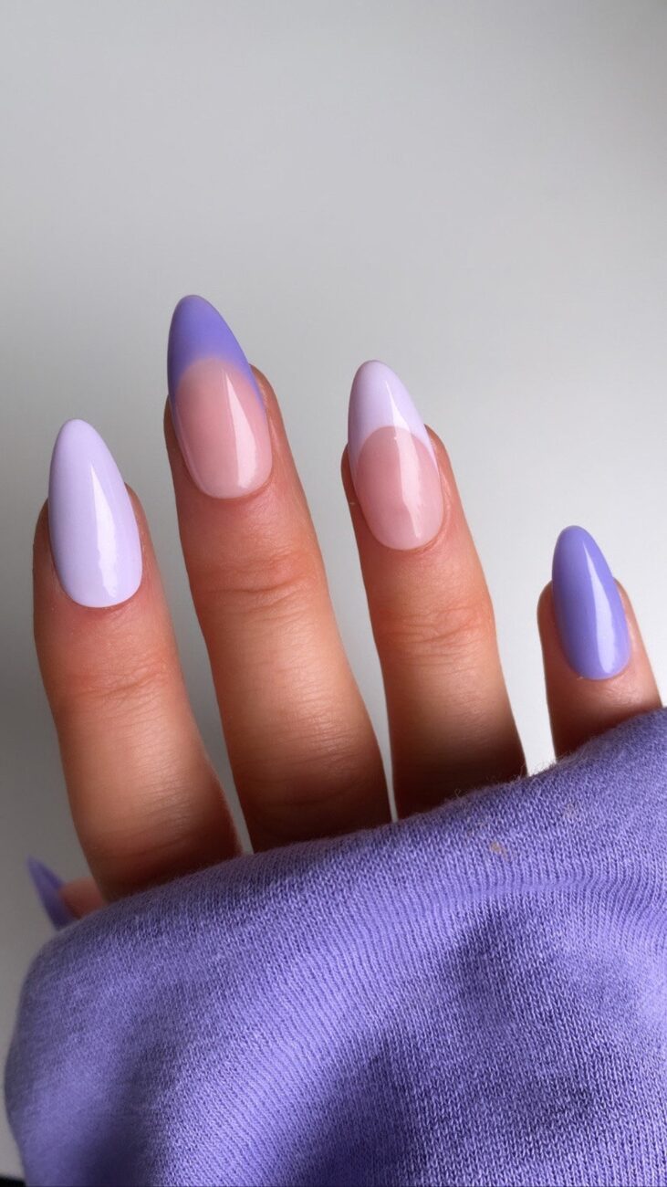 Lilac Decorated Nails