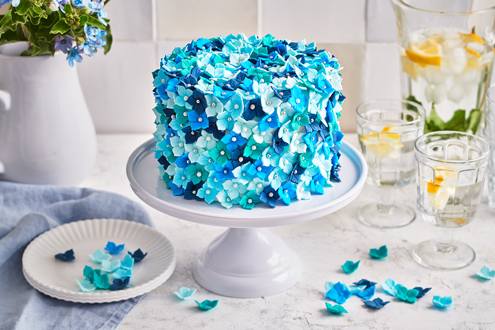 Blue Decorated Cake