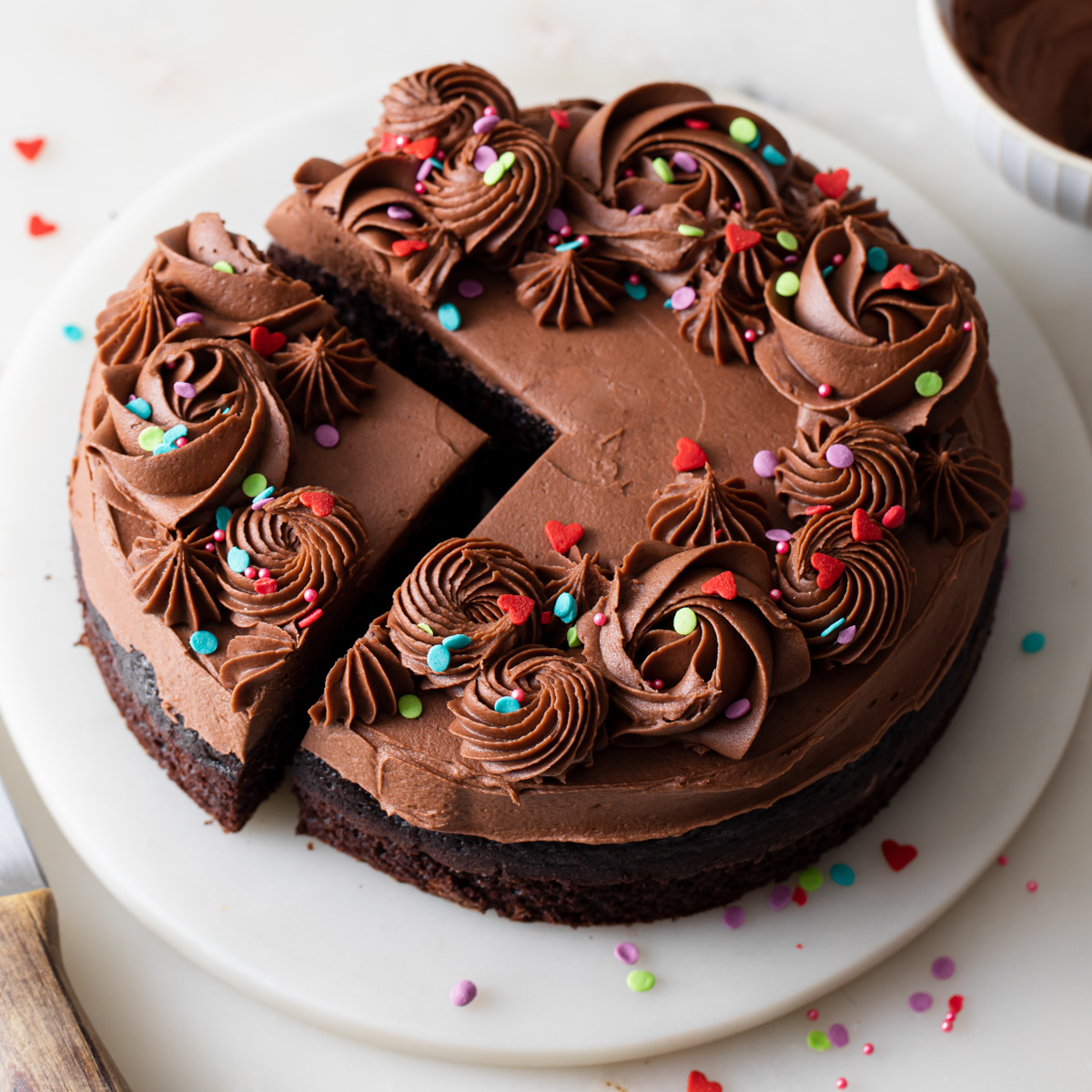 Decorated Chocolate Cake