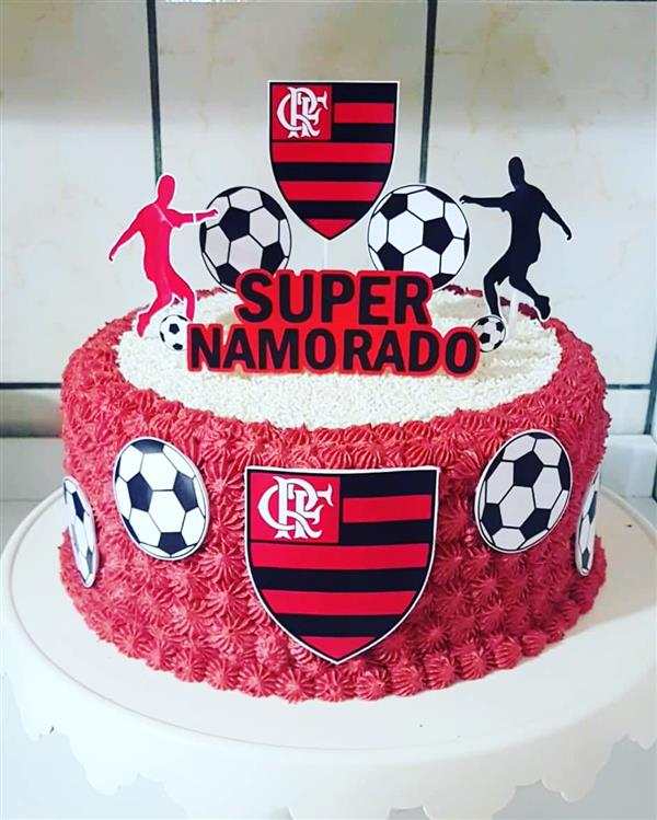 Bolo Decorado Flamengo