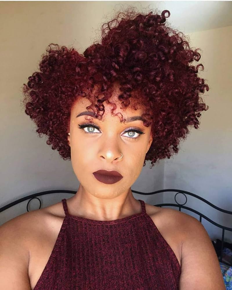 women's short afro hair