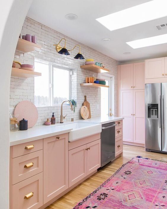 Decoration of Pink Kitchens