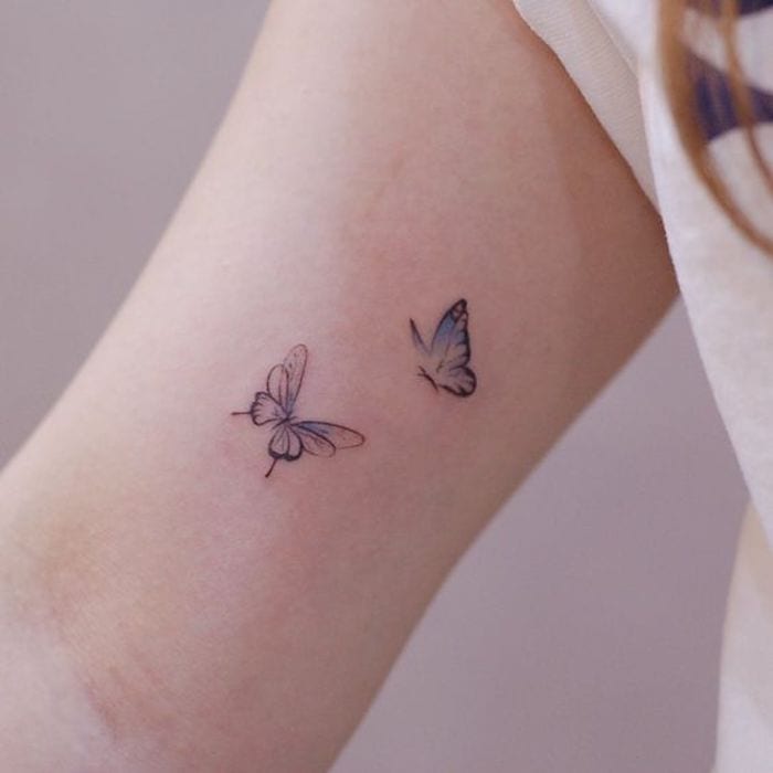 Tatuagem de Borboleta no Braço Pequenas