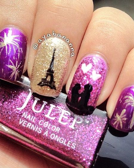 Paris Decorated Nail