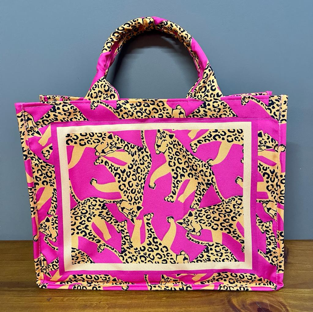 Bolsa Animal Print Rosa