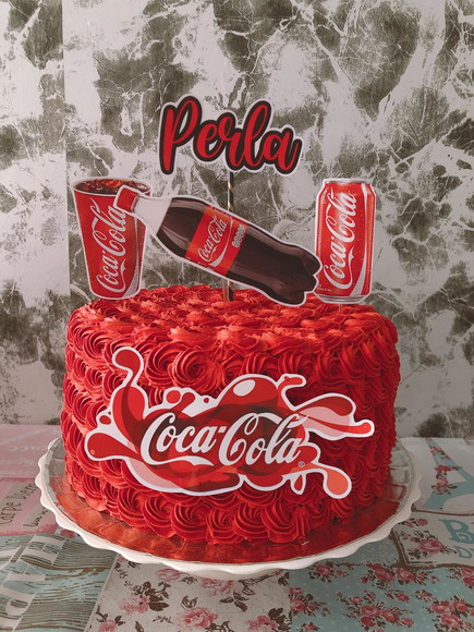 Bolo Decorado Coca Cola