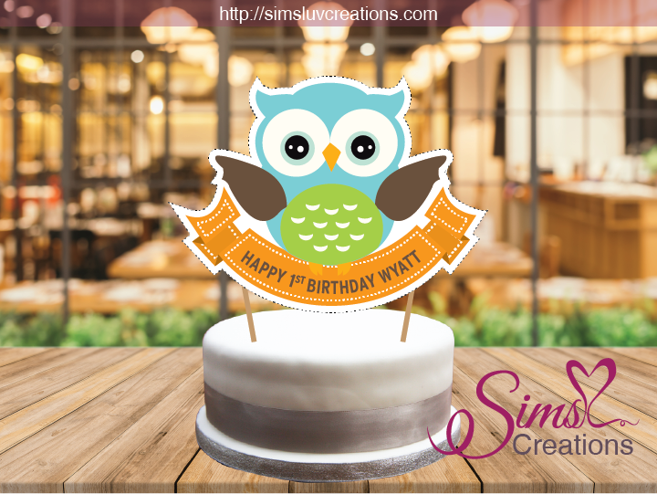 Owl Decorated Cake