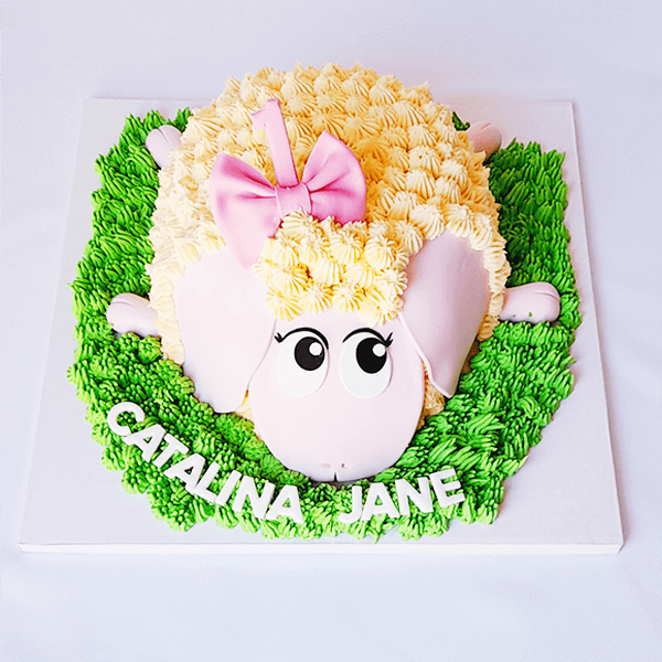 Sheep Decorated Cake