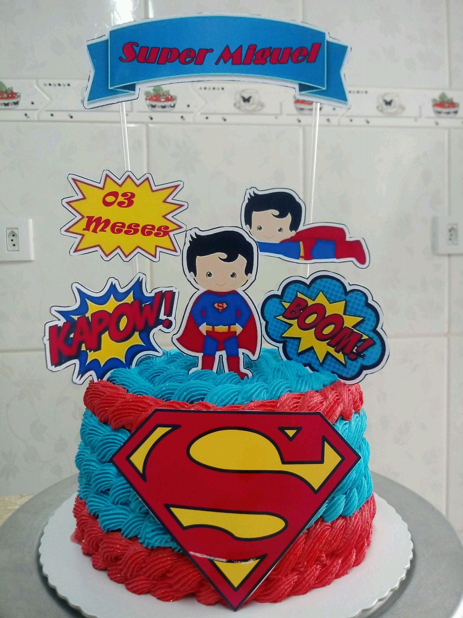 Bolo Decorado Superman