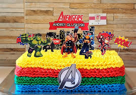 Bolo Decorado Vingadores