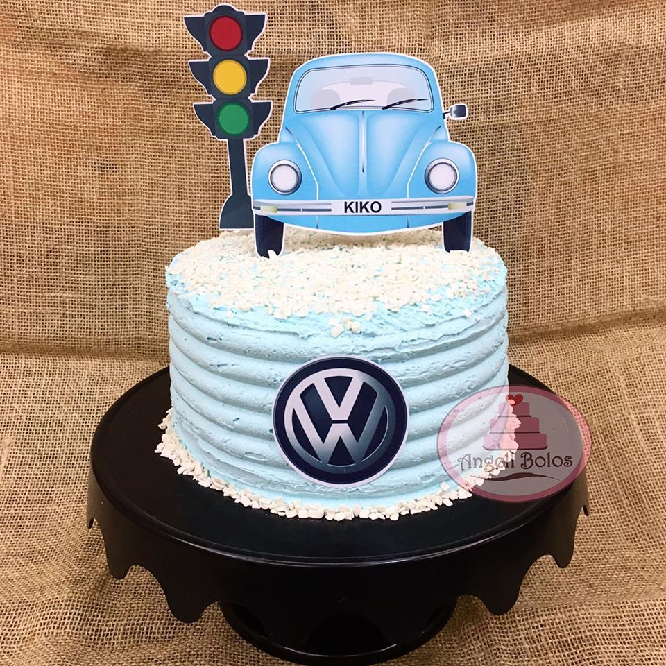 Bolo Decorado Volkswagen kombi fusca