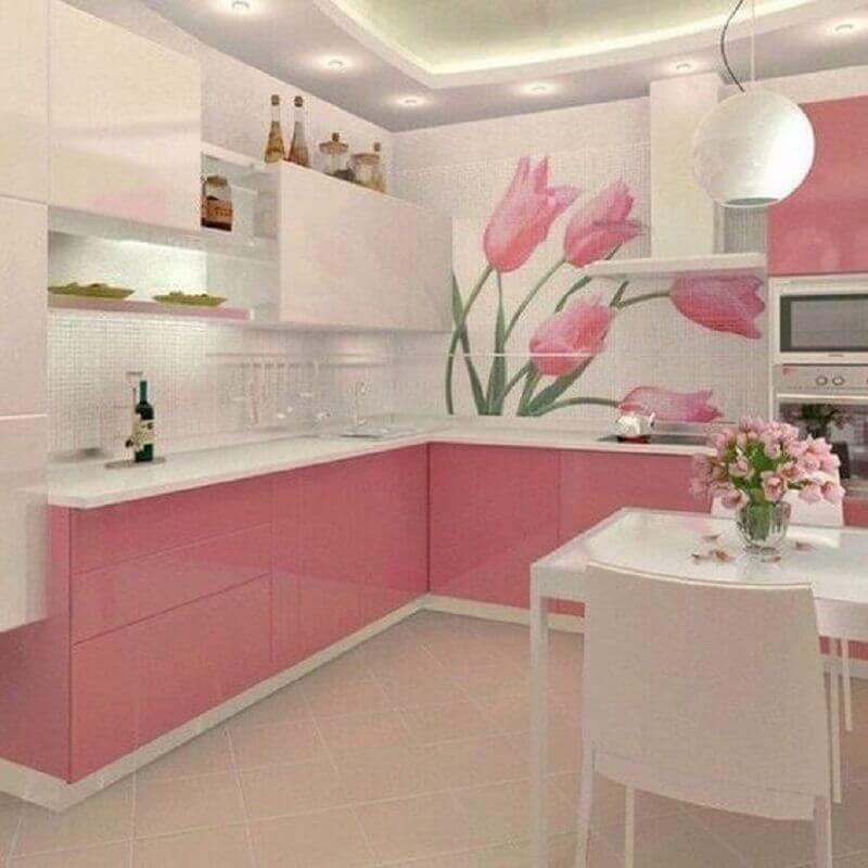 Decoração de Cozinhas Rosas