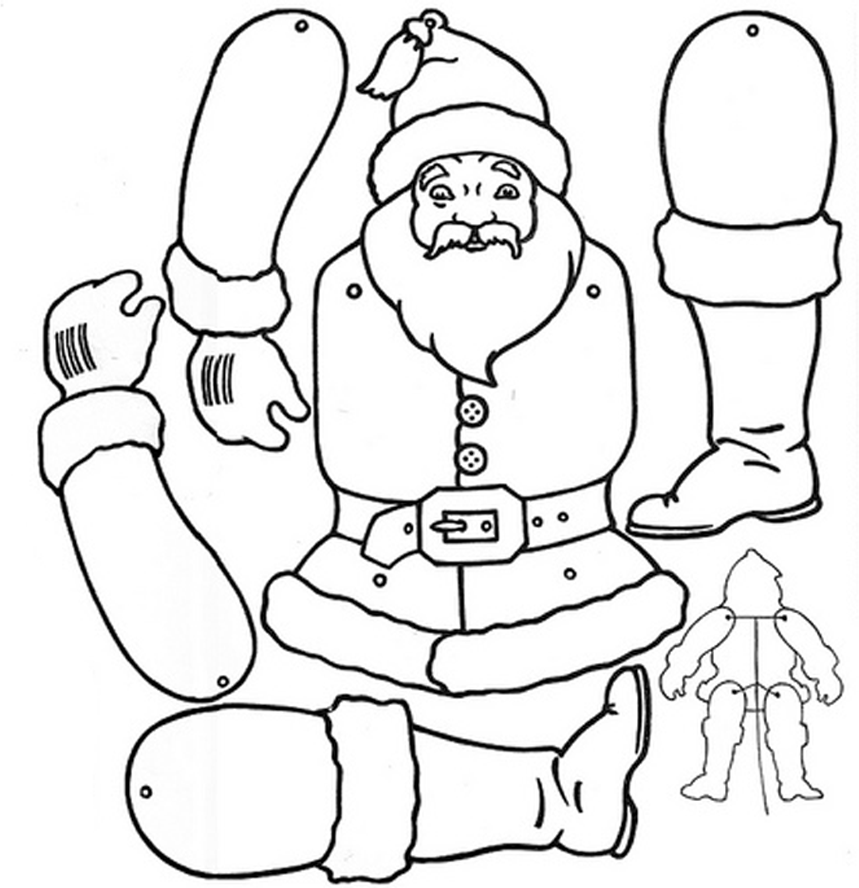 Papai Noel para Colorir